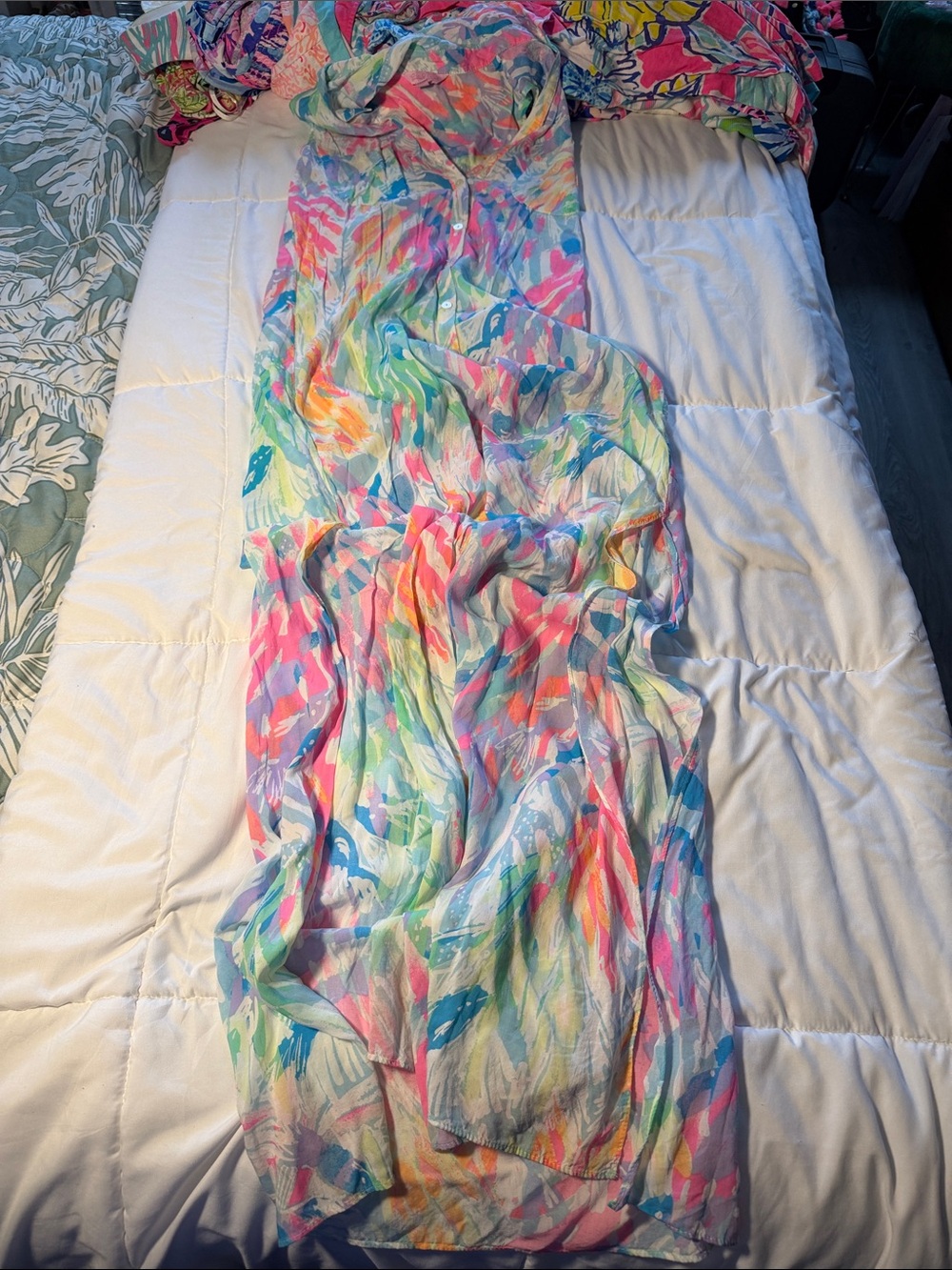 Lilly Pulitzer One-Piece Multicolor Tropical Print Romper
